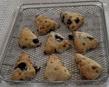 A picture of step 11 of Blueberry and White Chocolate Scones.