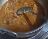 A picture of step 3 of Bhindi Gosht.