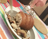 Foto del paso 11 de la receta: Cerdo al horno con salsa de manzana al jengibre y verduras al vapor