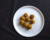 A picture of step 15 of Healthy twist Tapioca vada with mint chutney bombs.