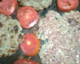 A picture of step 3 of Burgers#foodphotographychallenge.