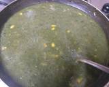 Spinach corn creamy soup