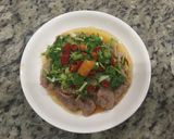 A picture of step 6 of 爆蔥辣椒豬片Green onion hot pepper pork.