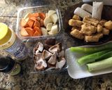 A picture of step 1 of Vegetarian Curry.