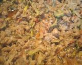 A picture of step 6 of Karela qeema.