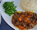 A picture of step 13 of Scottish minced and tatties.