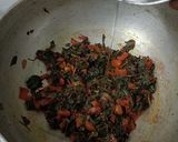 A picture of step 5 of Lal saag sabji.