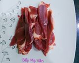 Hình bước làm 1 của món Tim heo xào su su và cà rốt