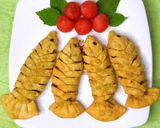 Hình bước làm 5 của món Bánh gối hình con cá