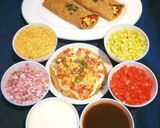A picture of step 17 of Stuffed Moong Dal Chilla Chaat.