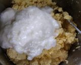 A picture of step 1 of Surati Sev Khamani.