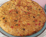 Foto del paso 5 de la receta: Tortilla de bacalao y pimientos