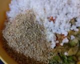 A picture of step 7 of Sabudana vada with spicy gravy aloo.