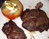 Foto del paso 1 de la receta: Bife americano c tomates rellenos