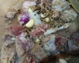 A picture of step 2 of Kabuli/afghani Pulao😋💛🍲.