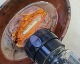 Foto del paso 4 de la receta: Boniato a la manteca en microondas 🍠 Batata de pulpa naranja a la mantequilla, con microondas