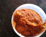 A picture of step 1 of Egg Masala.