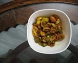 A picture of step 8 of Karonda Chilli Sweet an Sour sabji.