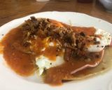 A picture of step 7 of Sonoran-Style Huevos Rancheros.
