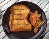 รูปขั้นตอนการทำที่ 4 ของ ขนมปังชุบไข่ (อาหารเด็ก)