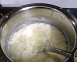 A picture of step 2 of Kesar Pista Sondesh.
