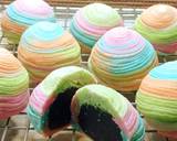 Cara Membuat Rainbow Thousand Layer MooncakeFlaky Mooncake 8