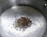 A picture of step 2 of Palak chana dal.
