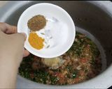 A picture of step 12 of Rangeen Pulao.