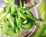Hình bước làm 1 của món 🌱 Canh Nấm Mỡ Đậu Hủ Lá É (Vegan)