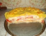 Foto del paso 8 de la receta: Tarta alta de jamón, queso, tomate y huevo