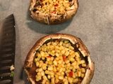 Chicken Enchilada Stuffed Portobellos