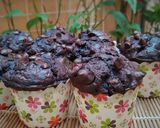Foto langkah ke 5 dari resep Muffin Pisang Cokelat.