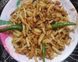 आलू की भुजीया (Aloo ki bhujiya recipe in Hindi) रेसिपी चरण 2 फोटो