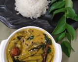 A picture of step 7 of Drumstick Curry/Murungakkai Mor Kuzhambu.