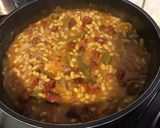 A picture of step 6 of Flageolets with Onions, Garlic, Sun-Dried Tomatoes, and Homemade Chakchouka.