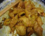 Hình bước làm 3 của món Mì căn ống xào nghệ (lòng xào nghệ chay)