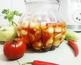 Hình bước làm 1 của món Cà pháo chua ngọt