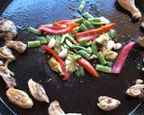 A picture of step 3 of Valencian Paella 🥘.