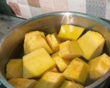 Foto langkah ke 1 dari resep 🍮Puding Labu Susu Pandan.