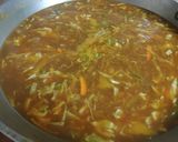 A picture of step 7 of Tibetian Thukpa soup.
