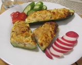 Túróval 🧀 töltött cukkini 🥒 recept fázis 7 fotója