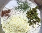 A picture of step 1 of Cheesy Mint wheat flour Paratha.