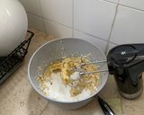 A picture of step 7 of Frieda’s Rhubarb Cake.