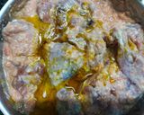 A picture of step 1 of Chicken Kosha.
