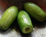 A picture of step 8 of Stuffed pointed gourd with prawn/ chingri patoler dorma.