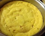 A picture of step 5 of Khaman dhokla.