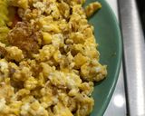 A picture of step 5 of Fried Rice with Vegetables, Curry, and Scrambled Eggs 🍚🌽🧅🧄🥚.
