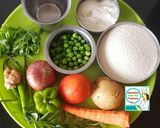 A picture of step 1 of Mix Veg Upma.