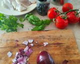 Foto del passaggio 1 della ricetta Filetto di Orata alla Mediterranea