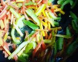 A picture of step 7 of Chilli Chicken with Fried rice.